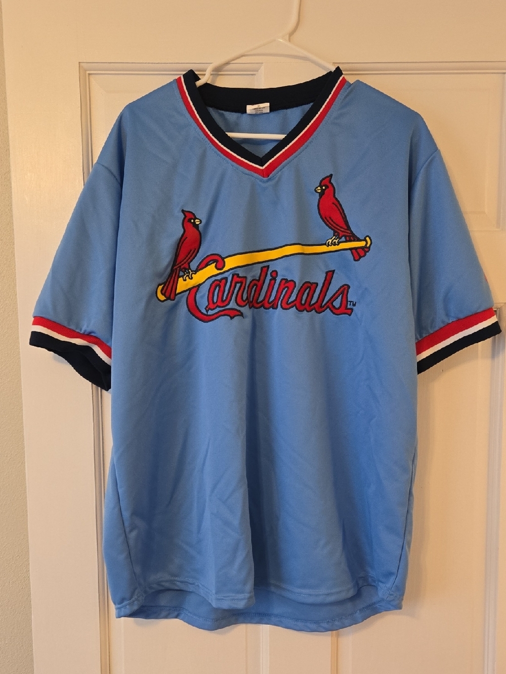 Cardinals Light Blue Short Sleeve Baseball Tee